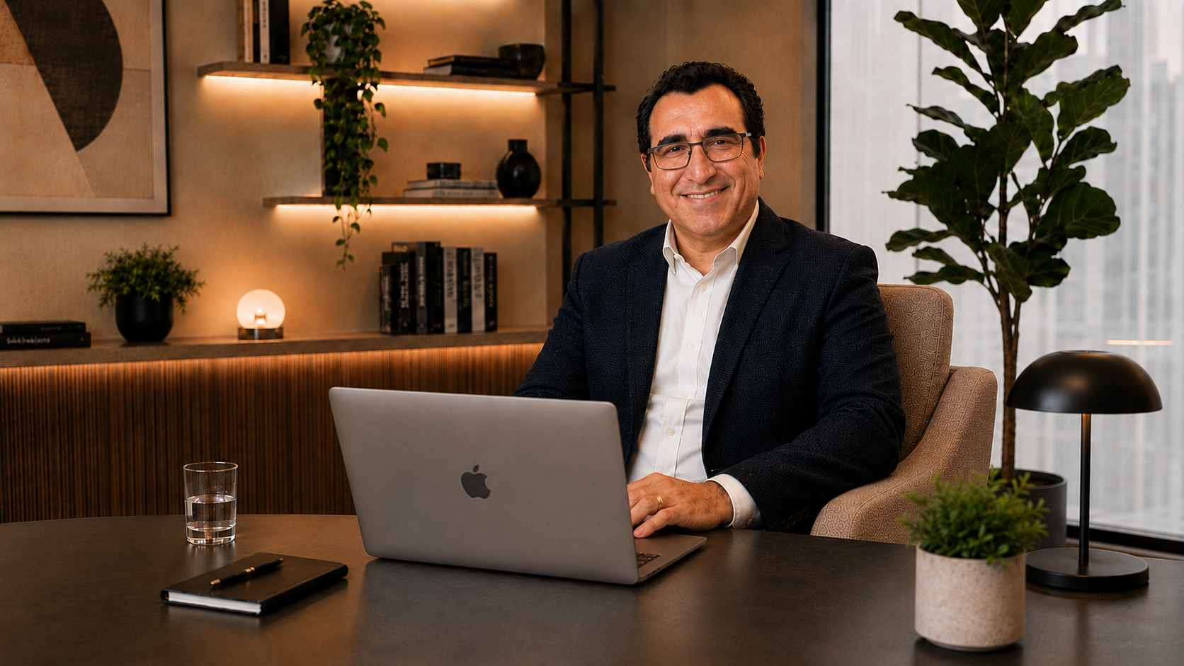 Psicólogo Victor Veiga em atendimento